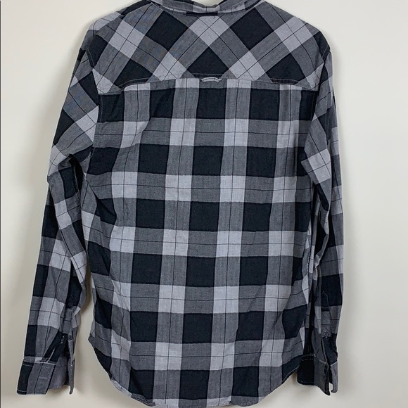 Brunswick Garments black and grey cotton shirt szL - Picture 6 of 6